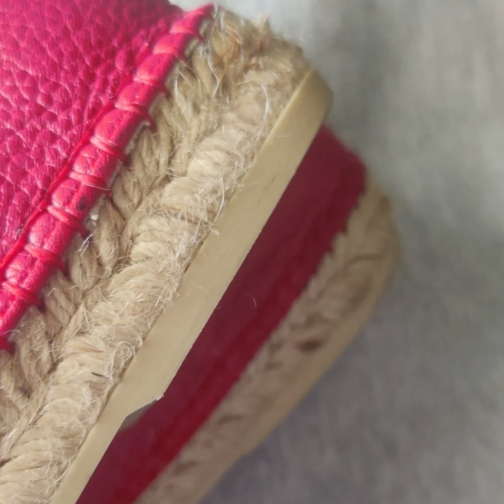 Maje Women's Red Espadrilles Sze 38 (7/7.5)